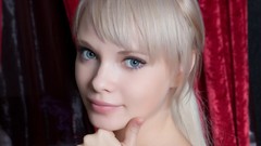 Eyes woman close-up faces blondes blue eyes Feeona A