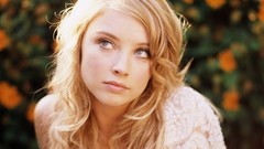 Eyes woman close-up faces blondes Elisabeth Harnois