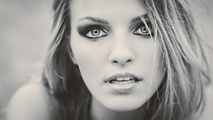 Eyes woman close-up faces blondes models