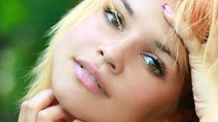 Eyes woman close-up faces blondes Violla A
