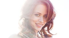 Eyes woman close-up faces blue eyes redheads Emily Addison