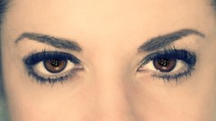 Eyes woman close-up faces brown eyes brunettes