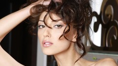 Eyes woman close-up faces brown eyes brunettes anna sbitnaya 