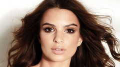Eyes woman close-up faces brunettes models Emily Ratajkowski