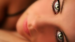 Eyes woman close-up faces green eyes
