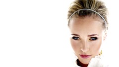 Eyes woman close-up faces hayden panettiere long hair blue eyes