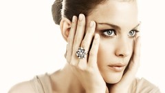 Eyes woman close-up Liv Tyler faces blue eyes brunettes