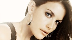 Eyes woman close-up Liv Tyler faces blue eyes brunettes
