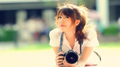 Eyes woman close-up Photographers Nikon Celebrity Cameras faces 