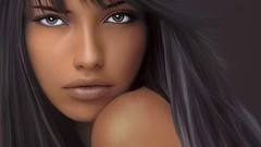 Eyes woman digital art