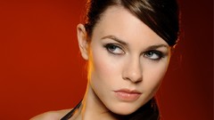 Eyes woman eyebrows brunettes tomb raider lara croft Alison 