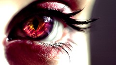 Eyes woman eyelashes close-up