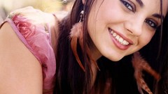 Eyes woman faces Actress brunettes mila kunis portraits