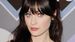 Eyes woman faces Actress brunettes zooey deschanel