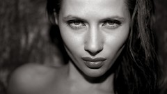 Eyes woman faces Actress Mike Dowson