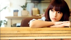 Eyes woman faces asians bangs redheads