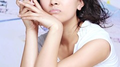 Eyes woman faces asians brunettes models