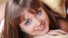 Eyes woman faces bangs models Lada D