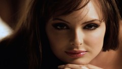 Eyes woman faces blondes aurora borealis