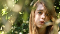 Eyes woman faces blondes blue eyes models