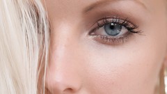 Eyes woman faces blondes blue eyes models Victoria Kruz