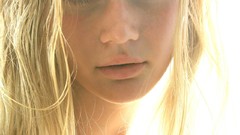 Eyes woman faces blondes models nude portraits Mike Dowson