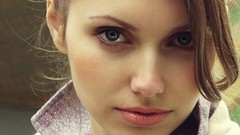 Eyes woman faces blue eyes brunettes