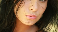 Eyes woman faces brunettes