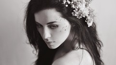 Eyes woman faces brunettes