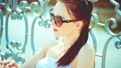 Eyes woman faces brunettes Russians