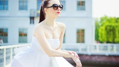 Eyes woman faces brunettes Russians