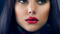 Eyes woman faces lipstick models