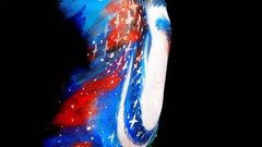 Eyes woman faces models body painting