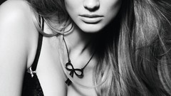 Eyes woman faces models bra underwear panties