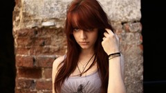 Eyes woman faces models redheads