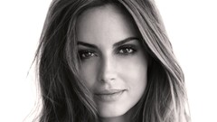 Eyes woman faces monochrome blondes brown eyes Ariadne Artiles