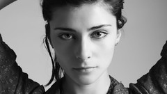 Eyes woman faces monochrome grayscale Julia Kravets