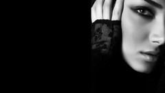 Eyes woman faces monochrome models