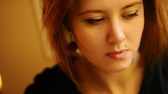 Eyes woman faces piercings portraits Russians