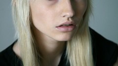 Eyes woman faces rocks blondes models Mike Dowson