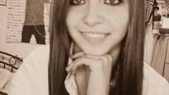 Eyes woman faces smiling hair in face Amanda Todd