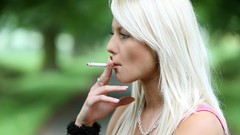 Eyes woman faces smoking blondes W4B magazine Annely Gerritsen