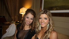 Eyes woman Friends faces party blondes smiling