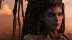 Eyes woman game Zerg faces pc games starcraft strategy 