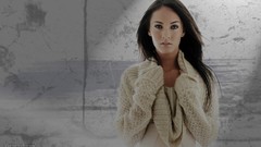 Eyes woman Glamour hands Megan Fox brunettes