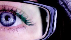 Eyes woman glasses blue eyes