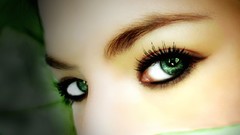 Eyes woman green eyes