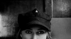 Eyes woman hats Keira Knightley faces monochrome Actress