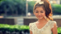 Eyes woman Japan Japanese faces asians smiling long hair 