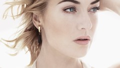 Eyes woman Kate Winslet Actress blondes Vogue magazine